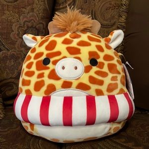 8” Gary the Giraffe with ring! Limited edition! Squishmallow!!!!